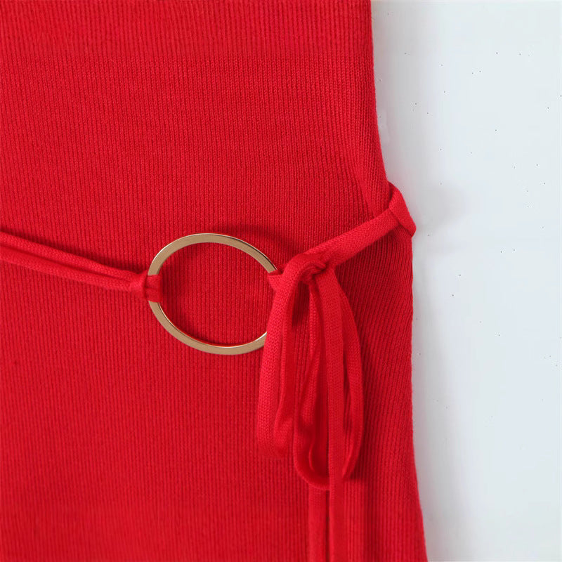 Unique Versatile Casual Halter Neck Spicy Girl Dress