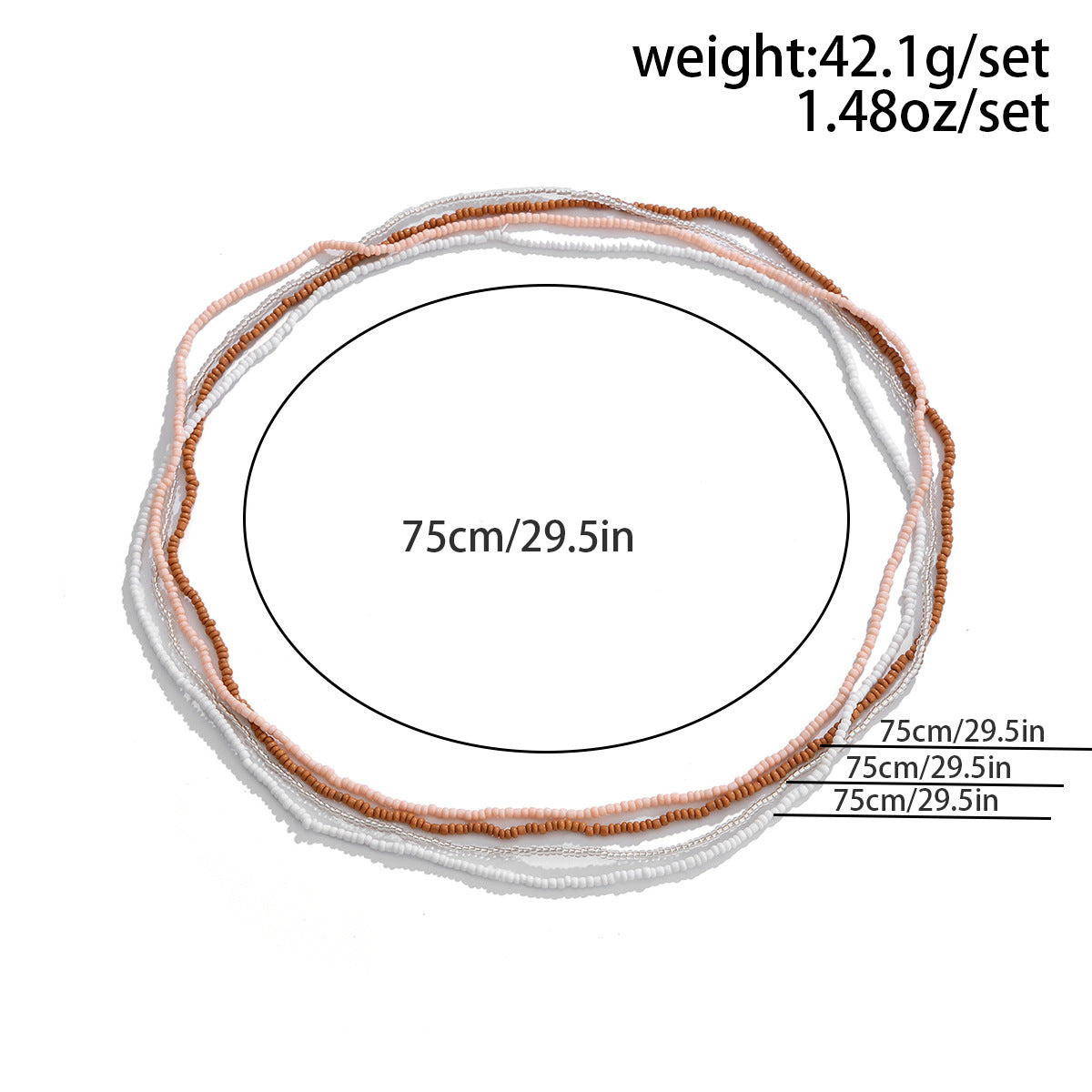Summer beach waist chain sexy elastic bead waist accessory