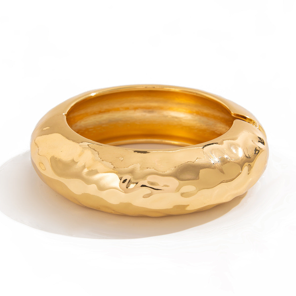 Fashionable round wide grain spring bracelet, alloy Bracelet