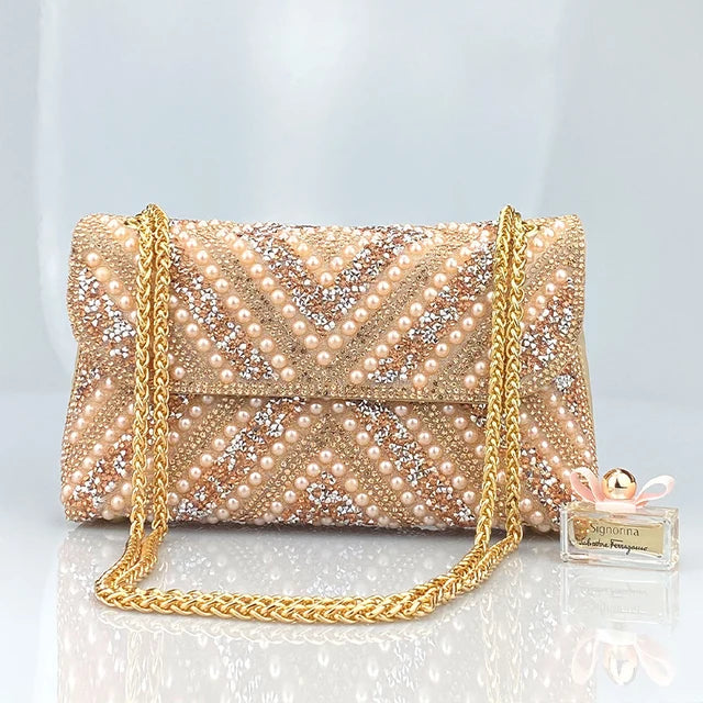 Water Diamond Underarm Handheld Bag
