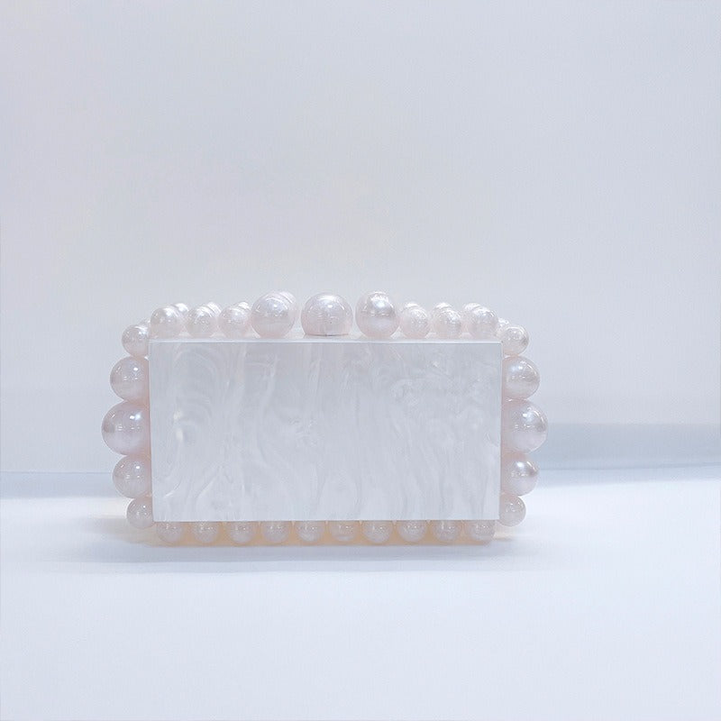 Acrylic Cloud Gel Bag Sparkling Bead Women's Bag