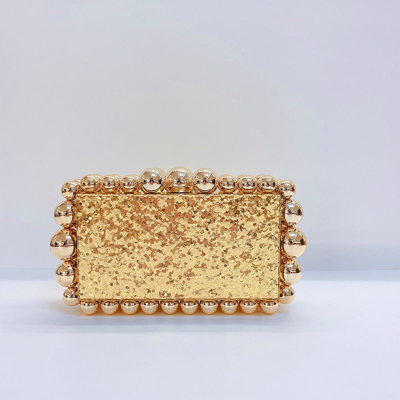 Acrylic Cloud Gel Bag Sparkling Bead Women's Bag
