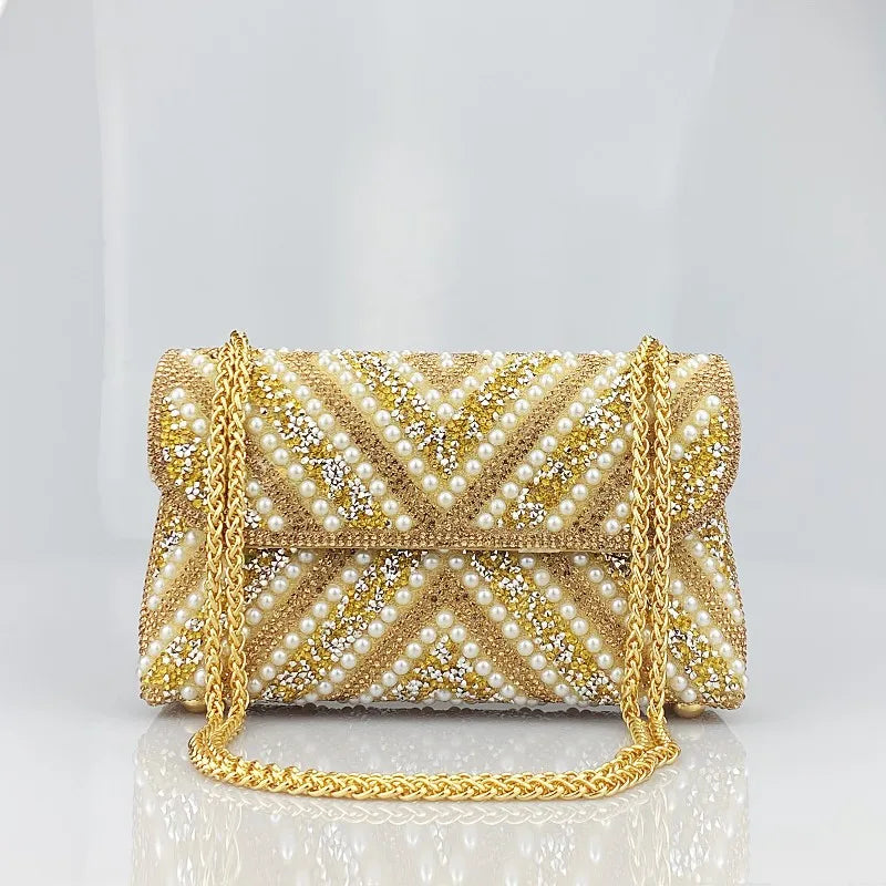Water Diamond Underarm Handheld Bag