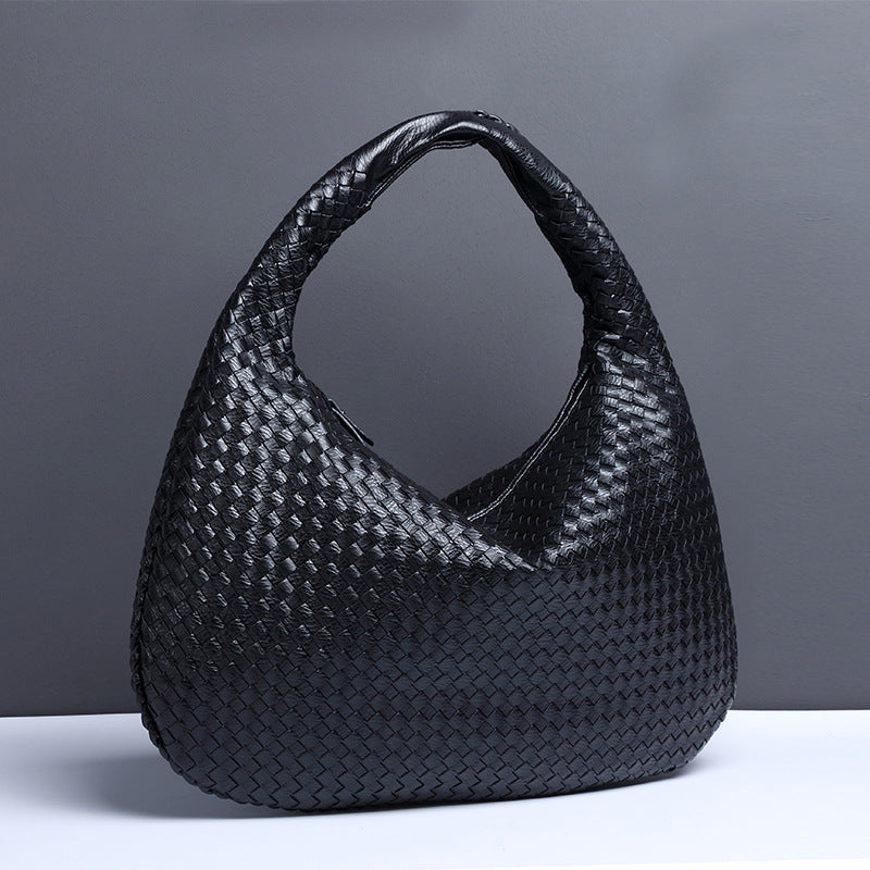 Fashion Handwoven Crescent Dumpling Bag