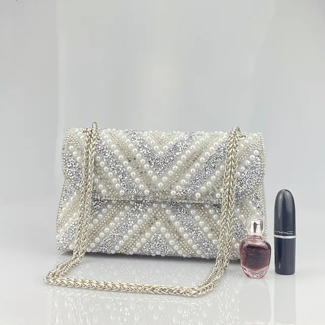 Water Diamond Underarm Handheld Bag