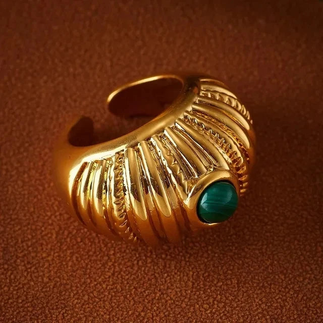 Luxury Style Europe And America Metal Gold Ring