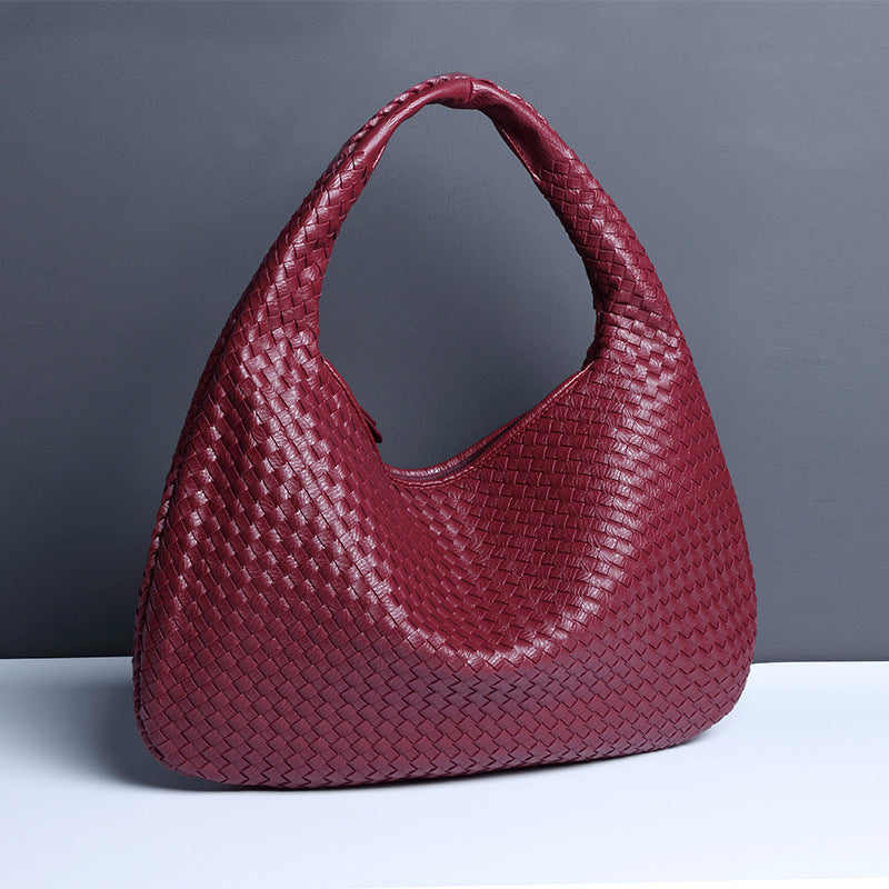 Fashion Handwoven Crescent Dumpling Bag