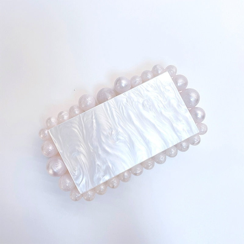 Acrylic Cloud Gel Bag Sparkling Bead Women's Bag