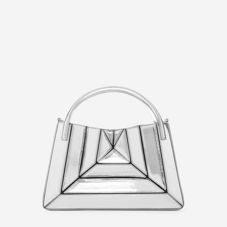 Contrast color stitching women's handbag