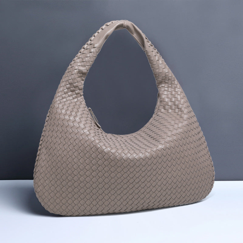 Fashion Handwoven Crescent Dumpling Bag
