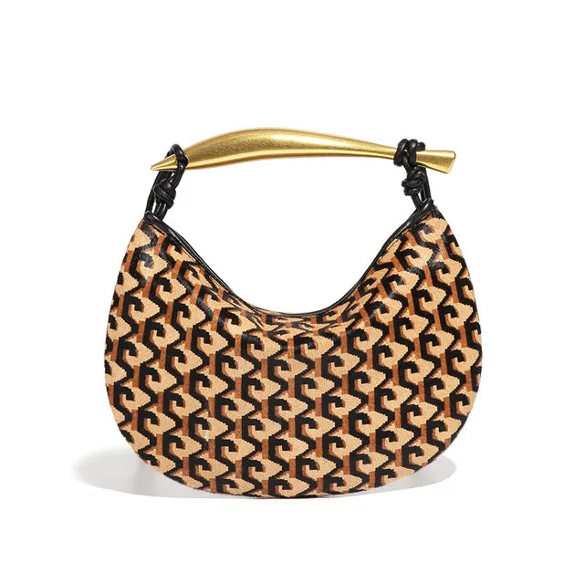 New Women's Bags Horsehide Cows Pattern Handbag