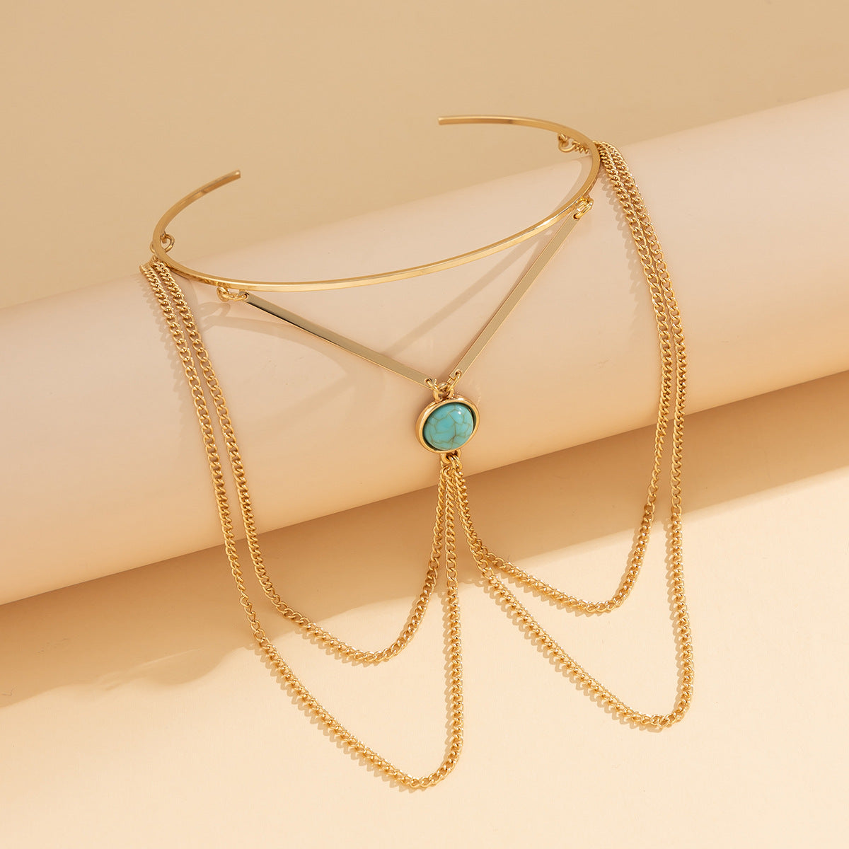 Bohemian style sexy turquoise tassel simple arm chain Leg Chain