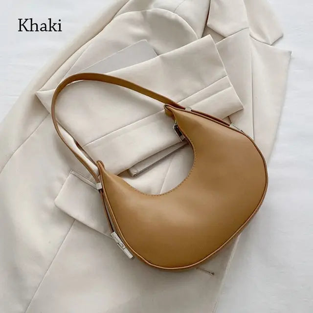 Trending Women's Fashion Clutch Handbags U Leather Hobos Bags