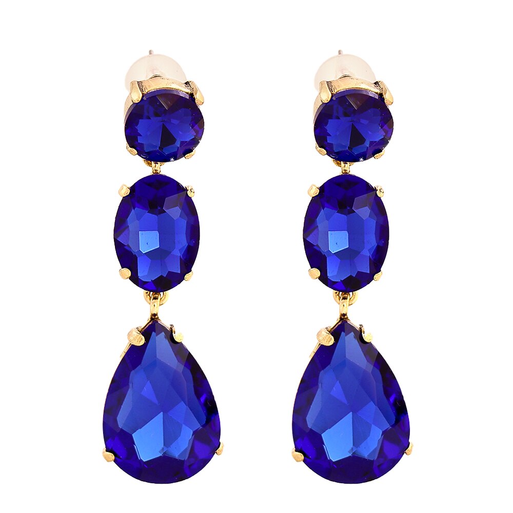 Fashion Dazzling Crystal Earrings Trendy Summer for Women