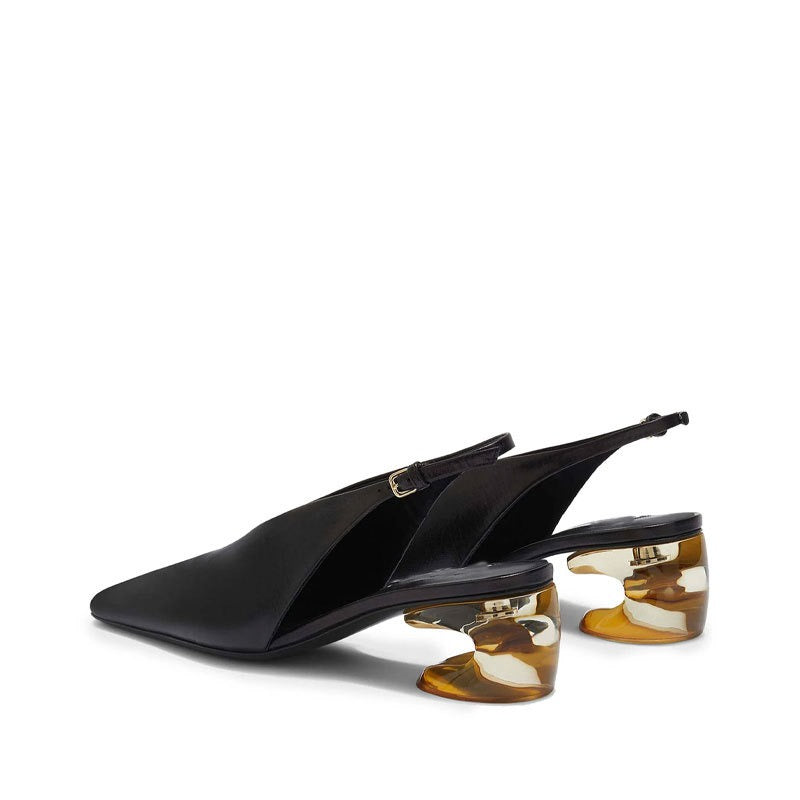 Square Toe Mid Heel Summer Sandals