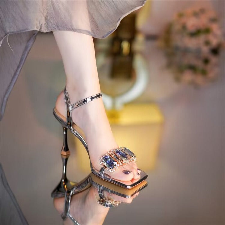 Open toe heel fairy style with sexy women's shoes