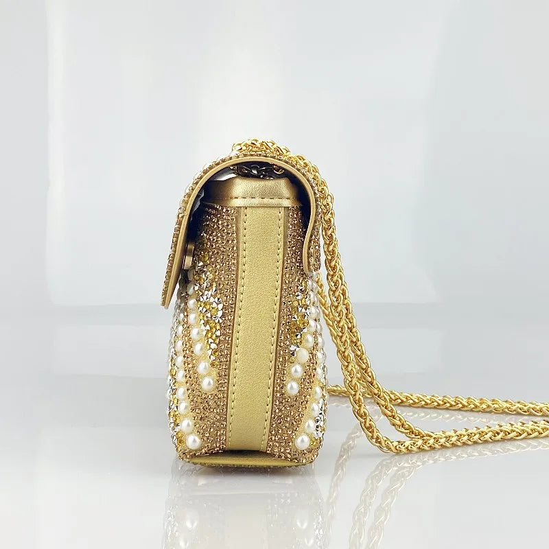 Water Diamond Underarm Handheld Bag