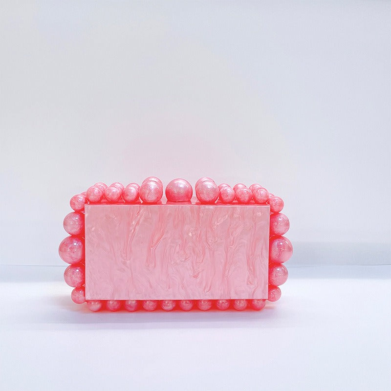 Acrylic Cloud Gel Bag Sparkling Bead Women's Bag