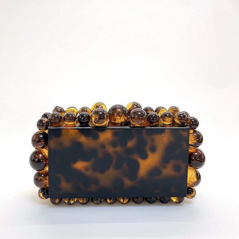Acrylic Cloud Gel Bag Sparkling Bead Women's Bag
