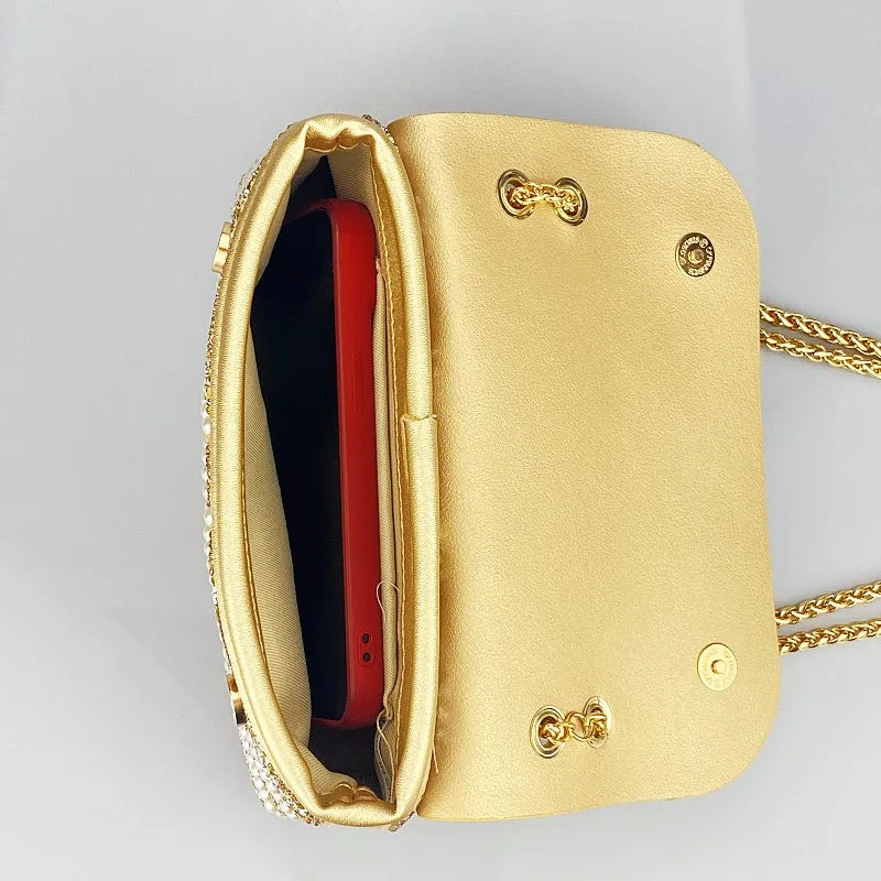 Water Diamond Underarm Handheld Bag