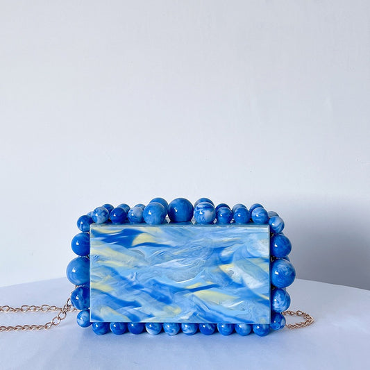Acrylic Cloud Gel Bag Sparkling Bead Women's Bag
