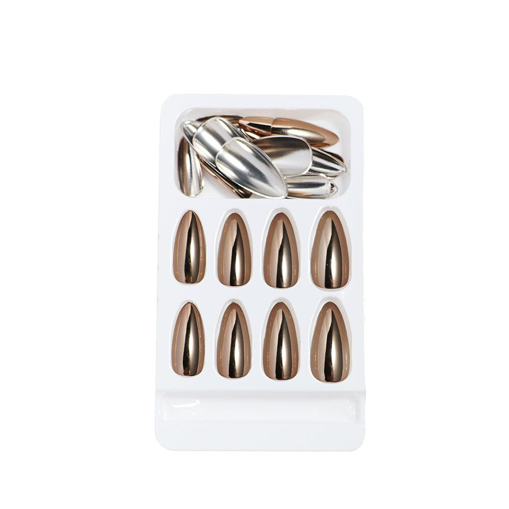 Wearable ElectroplatedNails Bronze Wearable Patch Manicure Nail Finished Products