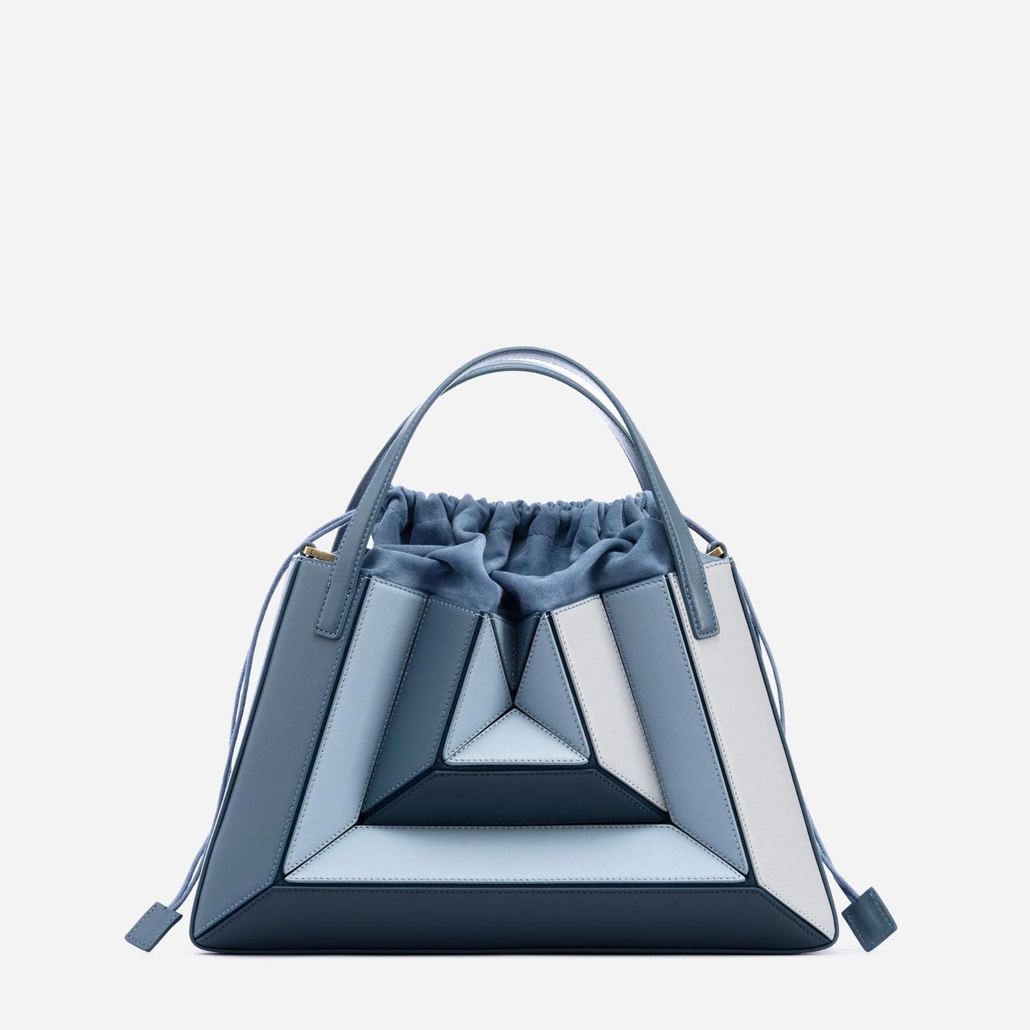 Contrast color stitching women's handbag