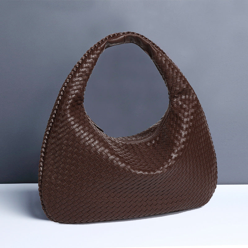 Fashion Handwoven Crescent Dumpling Bag