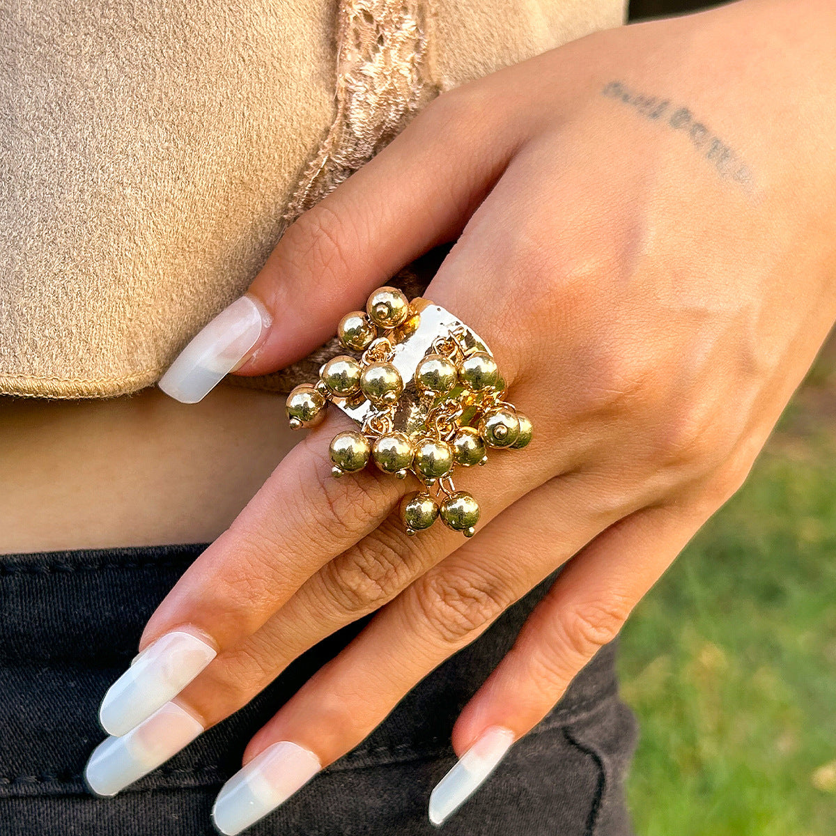 Trending Vintage palace peacock stone circular Ring