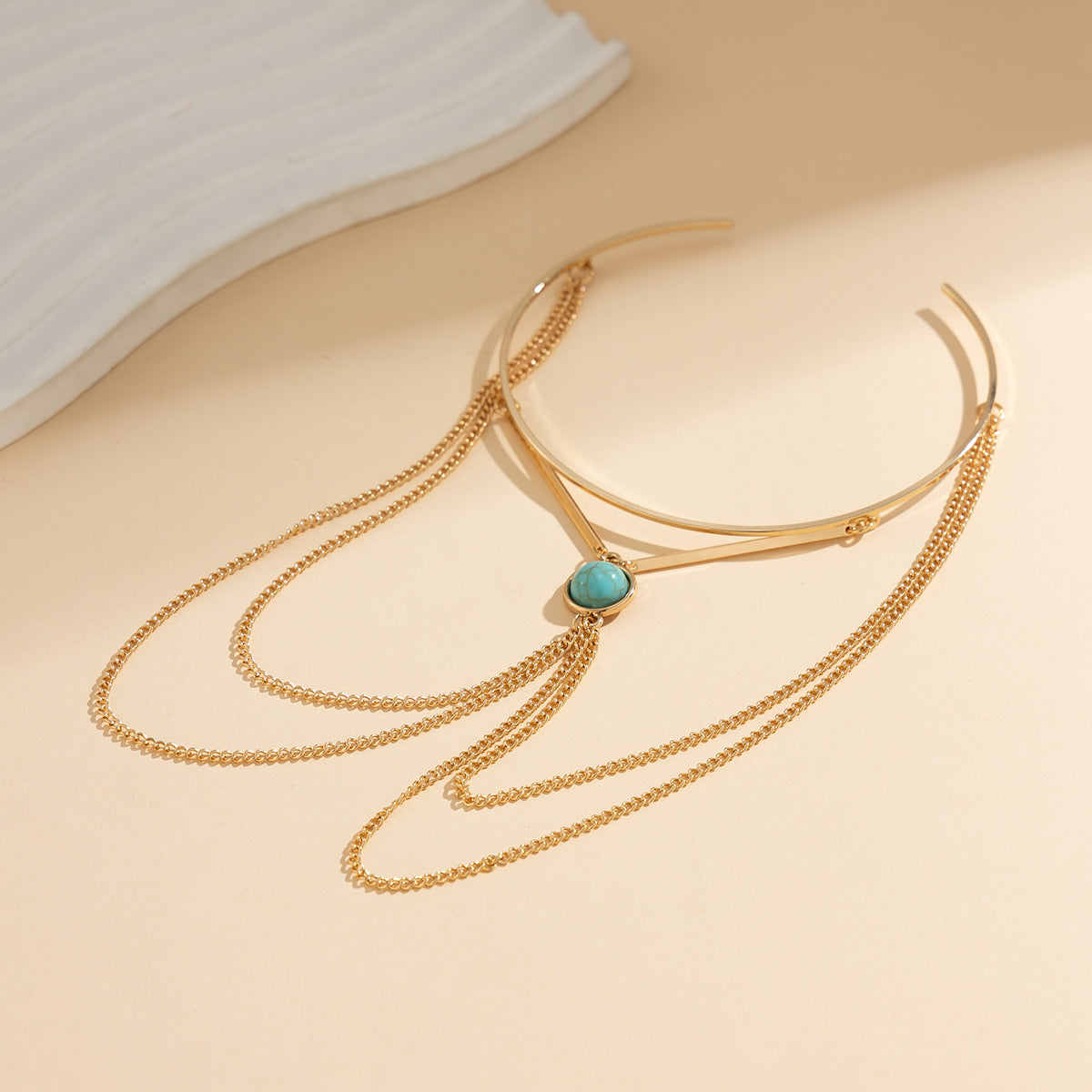 Bohemian style sexy turquoise tassel simple arm chain Leg Chain