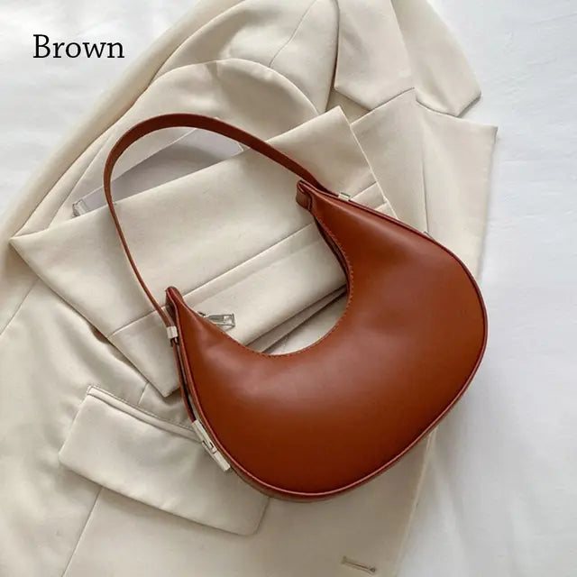 Trending Women's Fashion Clutch Handbags U Leather Hobos Bags