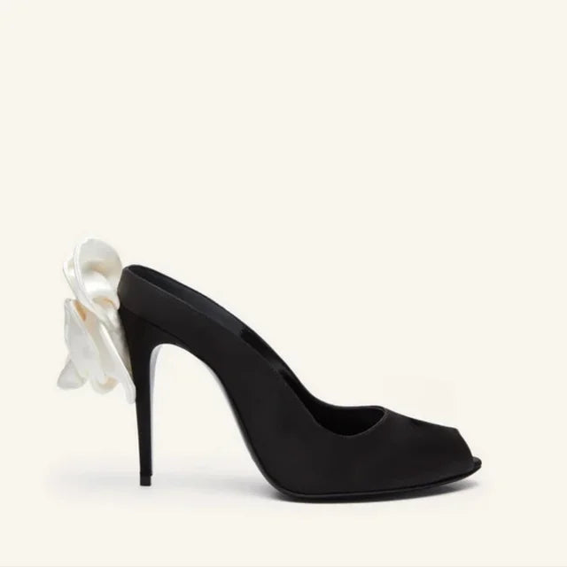 Women’s Pearl Flower High Heel Sandals