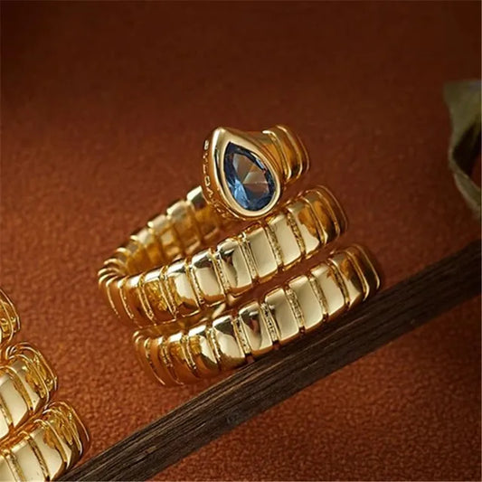 Luxury Style Europe And America Metal Gold Ring