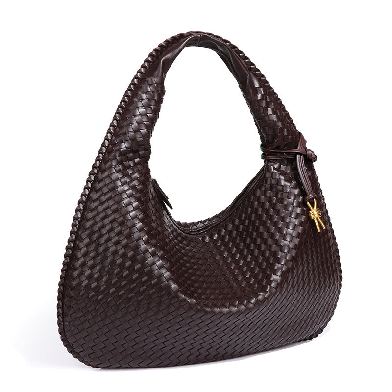 Fashion Handwoven Crescent Dumpling Bag