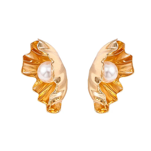 Shell Pearl Summer Earrings Trendy Fashion Women Jewelry