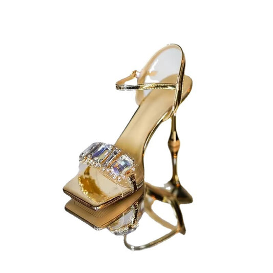 Open toe  heel fairy style  with sexy women's shoes