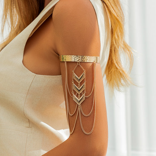 Retro fashion multi-layer arrow tassel Arm sexy Chain leg Chain