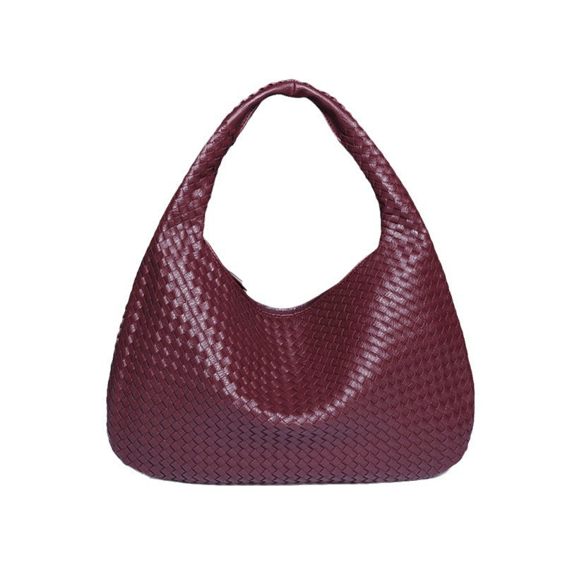 Fashion Handwoven Crescent Dumpling Bag