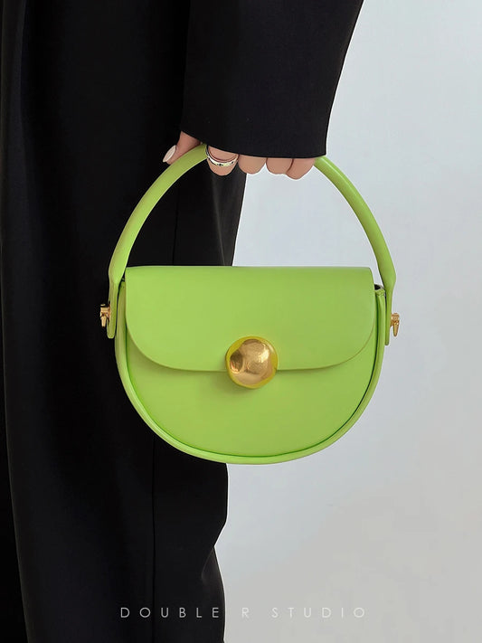 Women Luxury  New Fashion Round Bags Trend Shoulder Handbag