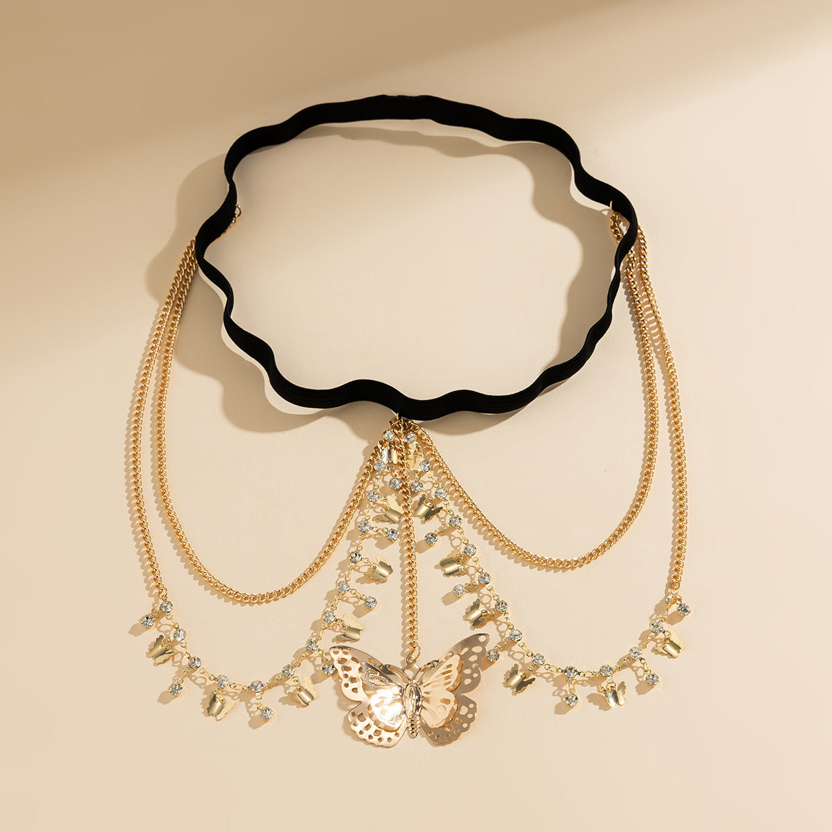 Trending New  Sexy Elastic Leg Chain  Painted Butterfly Tassel Leg Chain