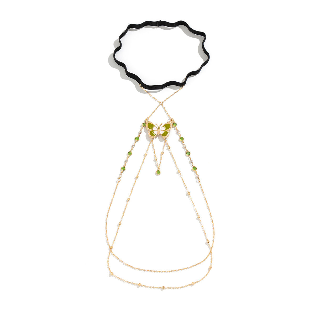 Trending New  Sexy Elastic Leg Chain  Painted Butterfly Tassel Leg Chain