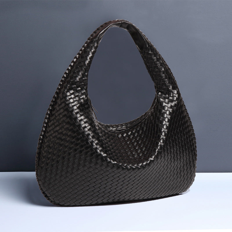 Fashion Handwoven Crescent Dumpling Bag