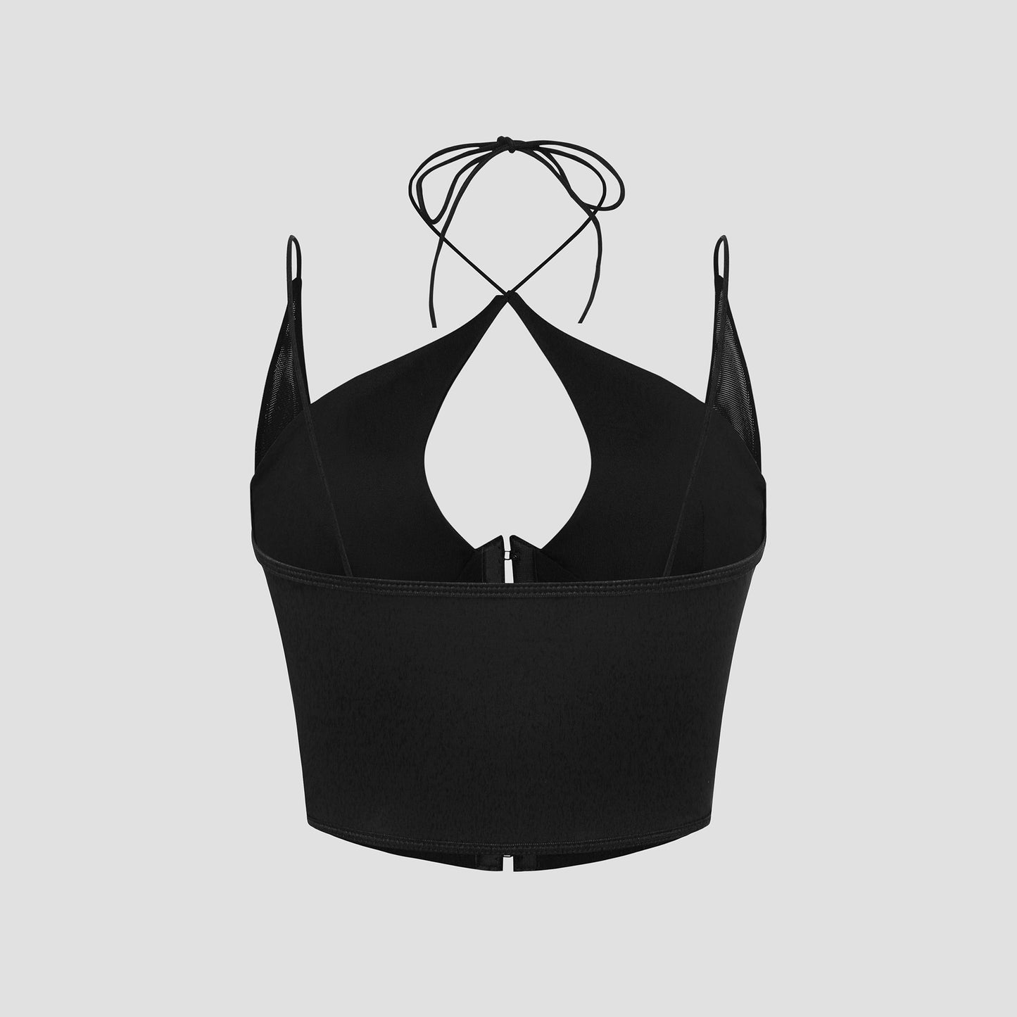 Solid Color Mesh Sheer Sexy Strapless Camisole