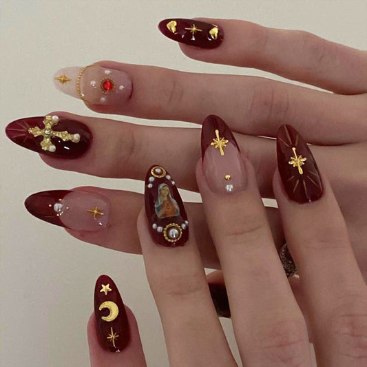 Wearable nails cross flash diamond explosive wearable nails fake nails