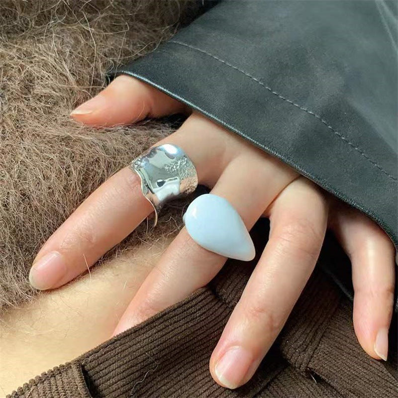 Rich Crystal Resin Rings