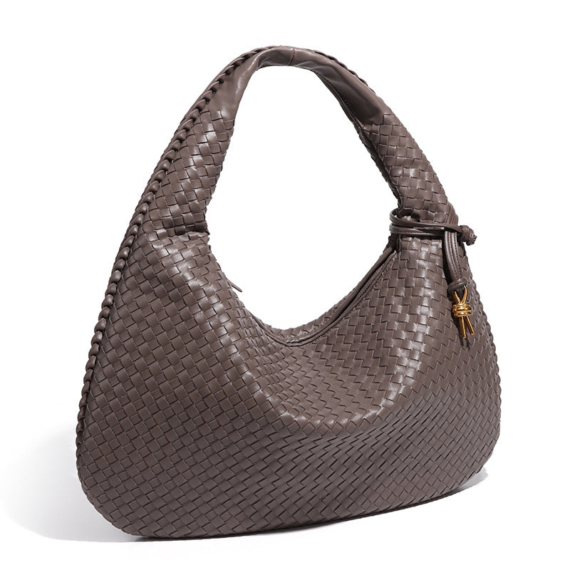 Fashion Handwoven Crescent Dumpling Bag