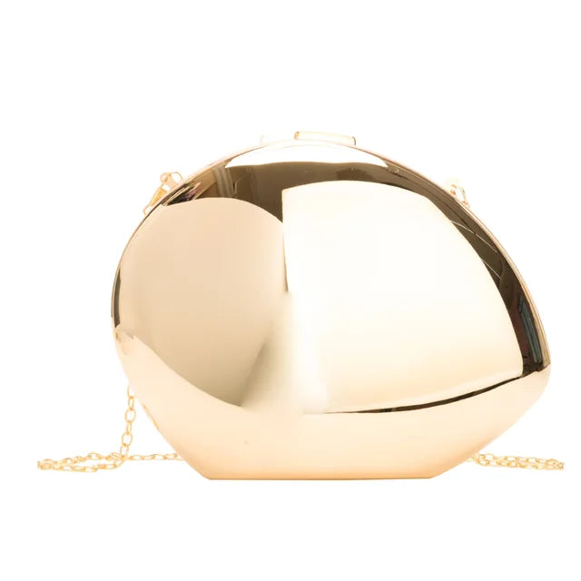 Metal acrylic shoulder crossbody chain women's makeup bag