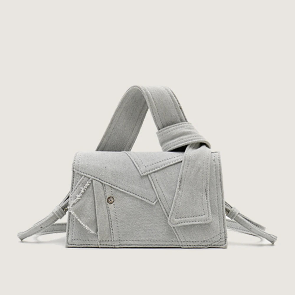 Women’s Denim Patchwork Shoulder Crossbody Bag