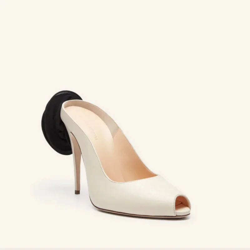 Women’s Pearl Flower High Heel Sandals