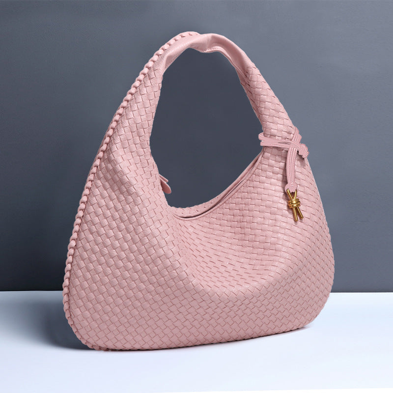 Fashion Handwoven Crescent Dumpling Bag